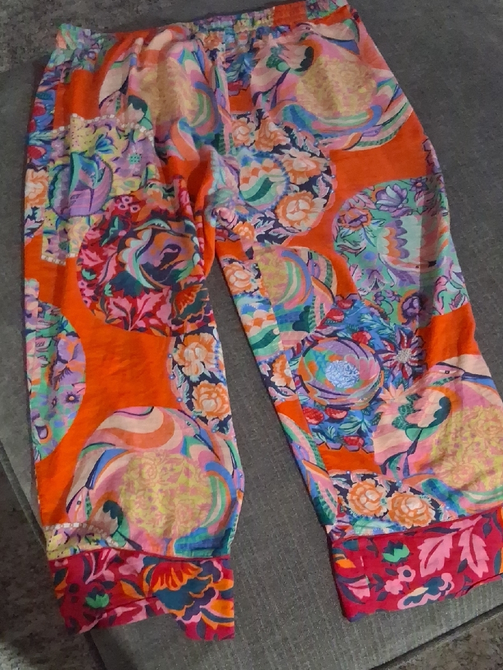 Anthropologie Alexandra Farmer Secret Garden Flannel Pajama Pants XL Petite - Picture 8 of 8